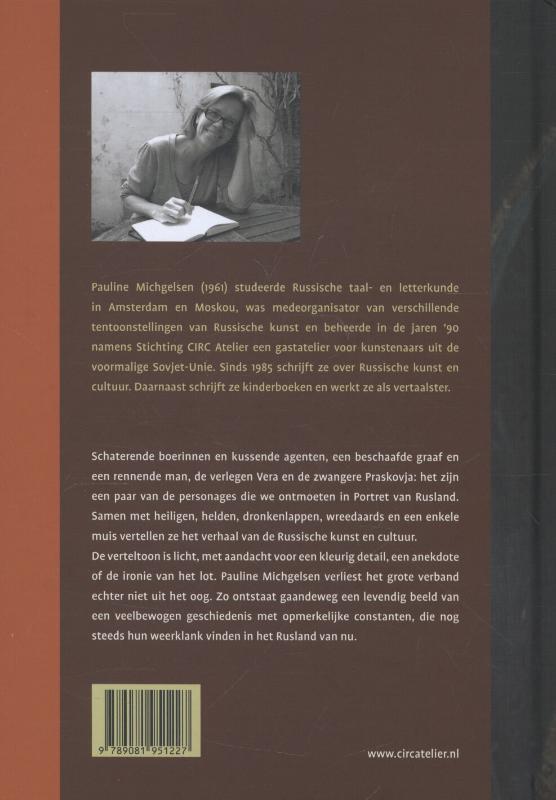 Portret van Rusland achterkant