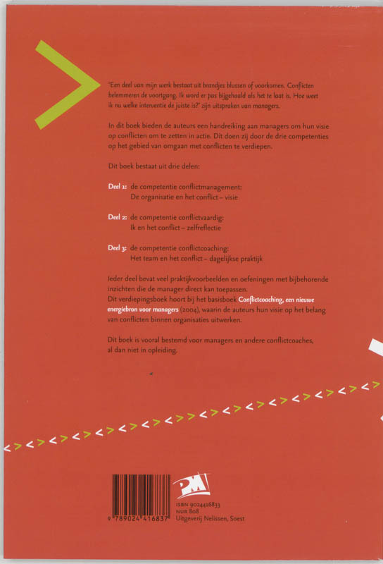 Praktijkboek Conflictcoaching / PM-reeks achterkant