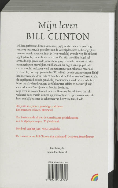 Mijn leven / Rainbow pocketboeken / 787 achterkant