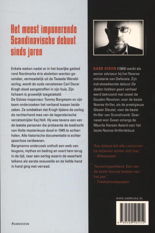 De doden hebben geen verhaal / Tommy Bergmann / 1 achterkant