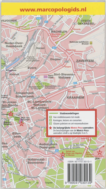 Marco Polo Reisgids Brussel achterkant
