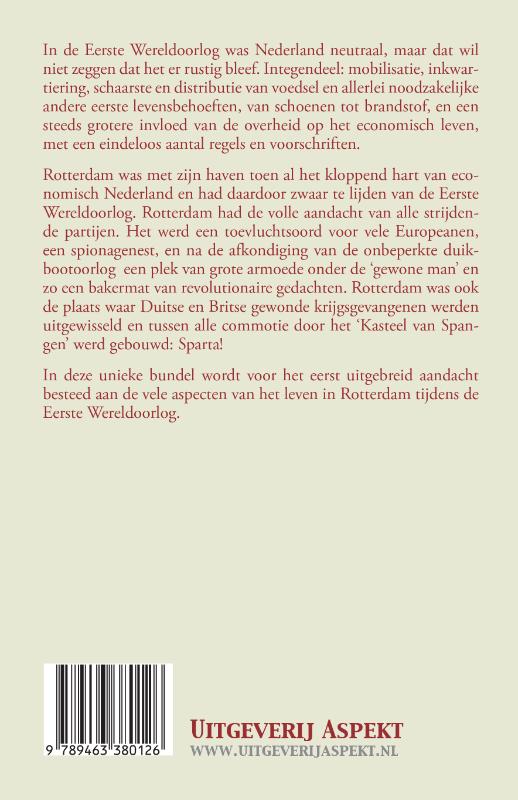 Rotterdam en de Eerste Wereldoorlog achterkant