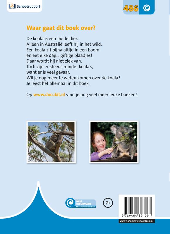 De koala / Mini Informatie / 486 achterkant