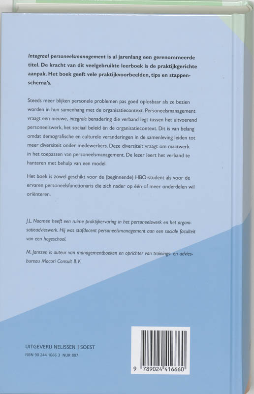 Integraal Personeelsmanagement achterkant