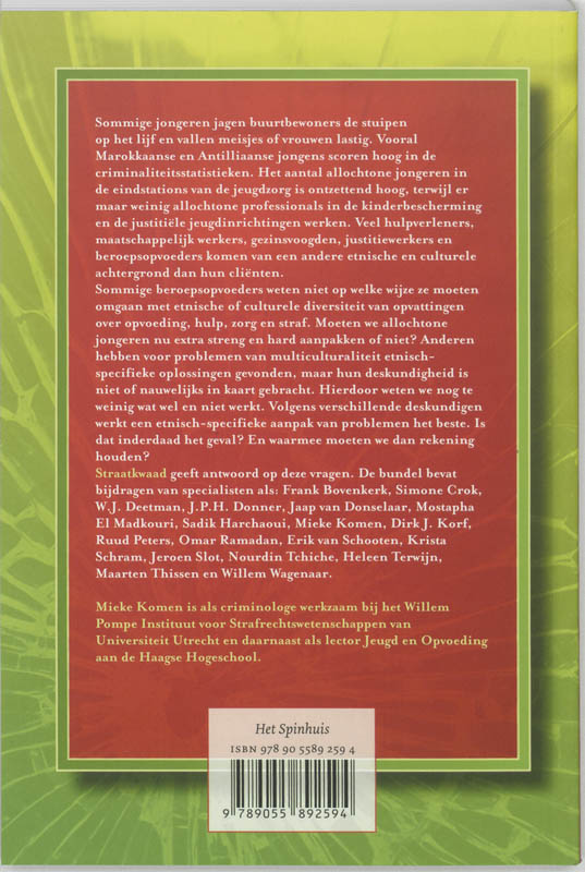 Straatkwaad en jeugdcriminaliteit achterkant