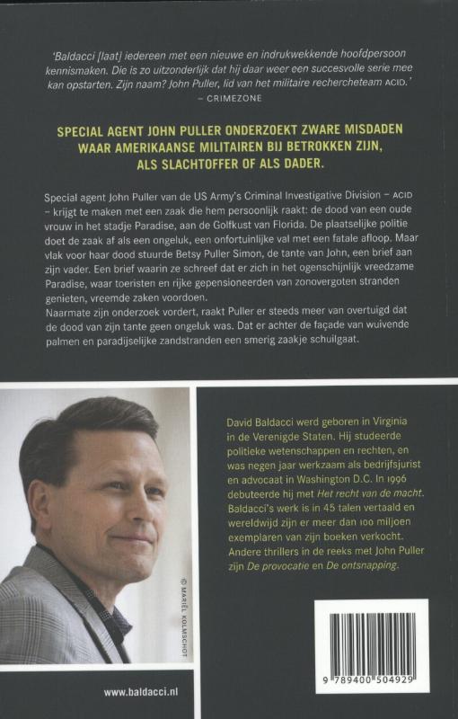 Vergeten / John Puller / 2 achterkant