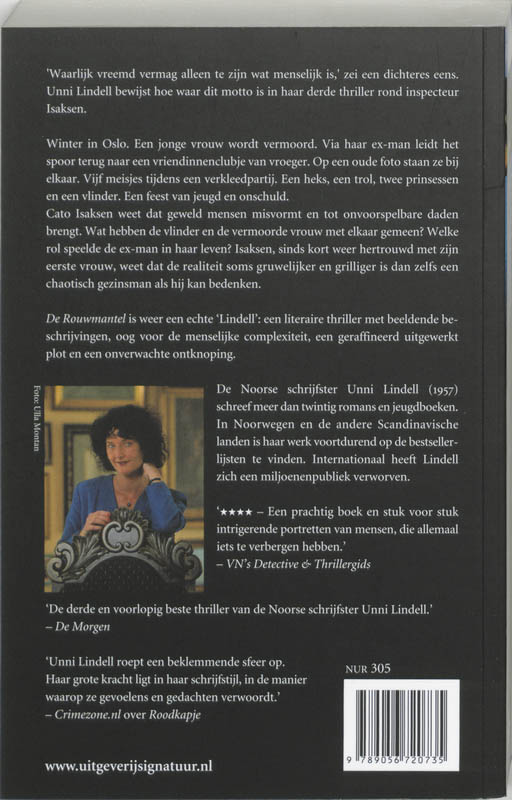 De rouwmantel achterkant