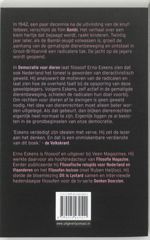 Democratie voor dieren achterkant