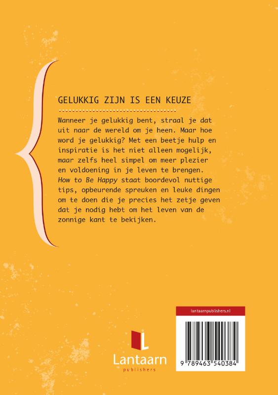 How to be happy achterkant