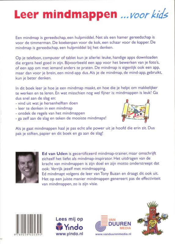 Leer Mindmappen...voor kids / Voor Kids achterkant