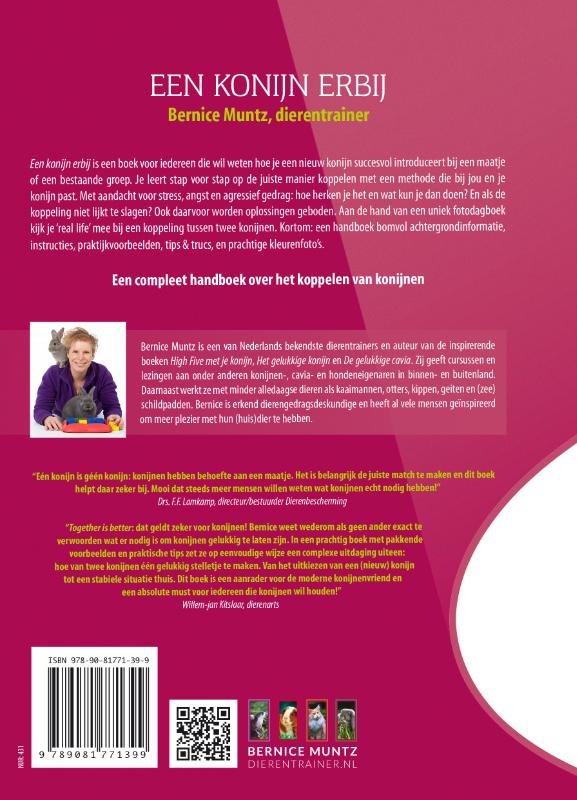 Een konijn erbij achterkant