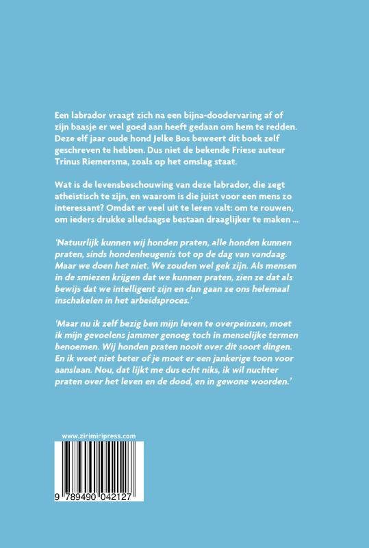 Leven en dood volgens Jelke Bos achterkant