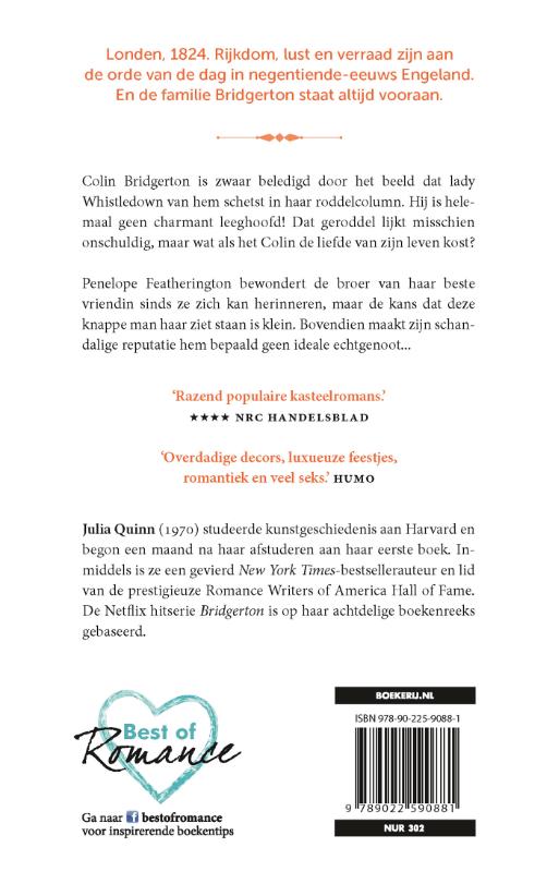 Een nobel streven / Bridgerton / 4 achterkant