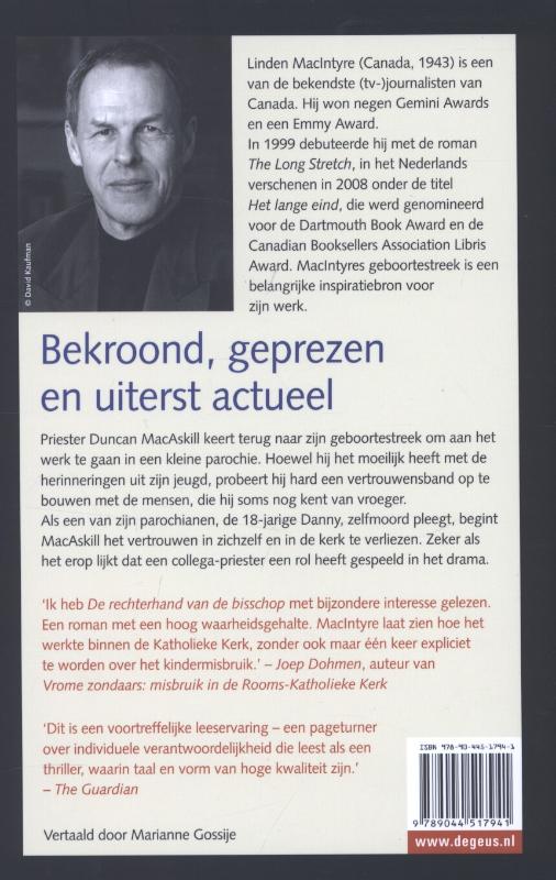 De rechterhand van de bisschop achterkant