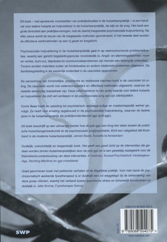 Psychosociale hulpverlening in de huisartsenpraktijk achterkant