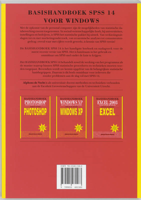 Basishandboek SPSS 14 achterkant