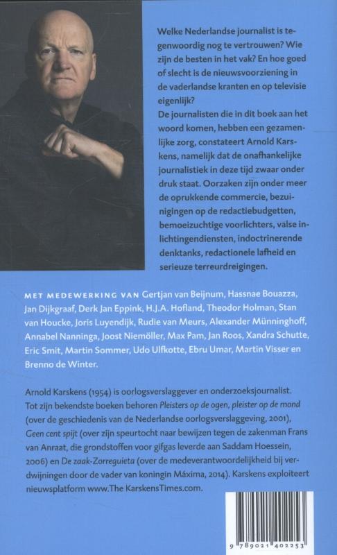 Journalist te koop achterkant