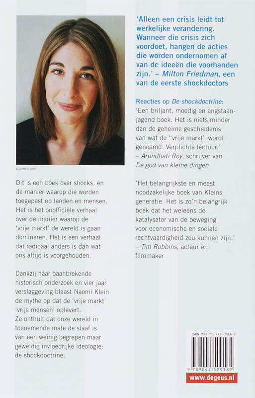 De Shockdoctrine achterkant