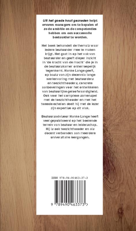 Uit het goede hout gesneden achterkant