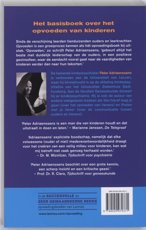 Opvoeden Is Een Groeiproces achterkant