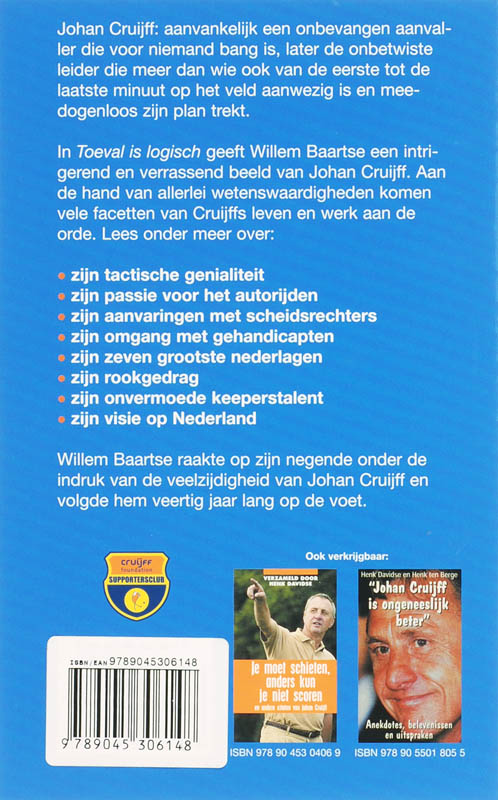 Toeval Is Logisch achterkant