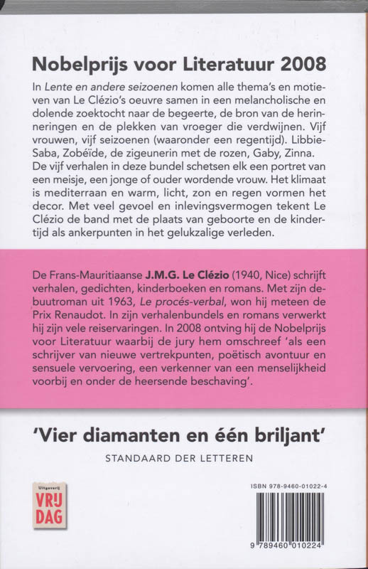 Lente en andere seizoenen achterkant