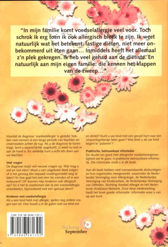 Voedselallergie / Zorgboek achterkant
