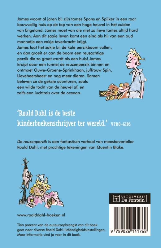 De reuzenperzik achterkant