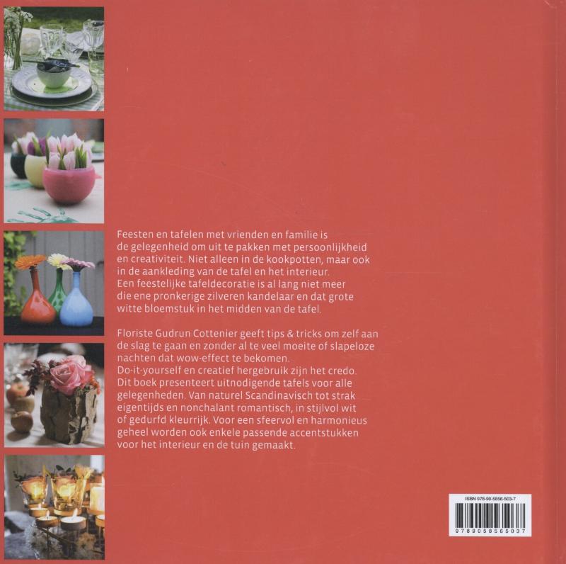 Floral Party Table Decorations achterkant