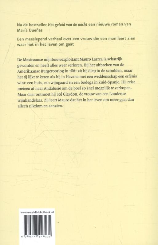 Het geluk van een wijngaard achterkant