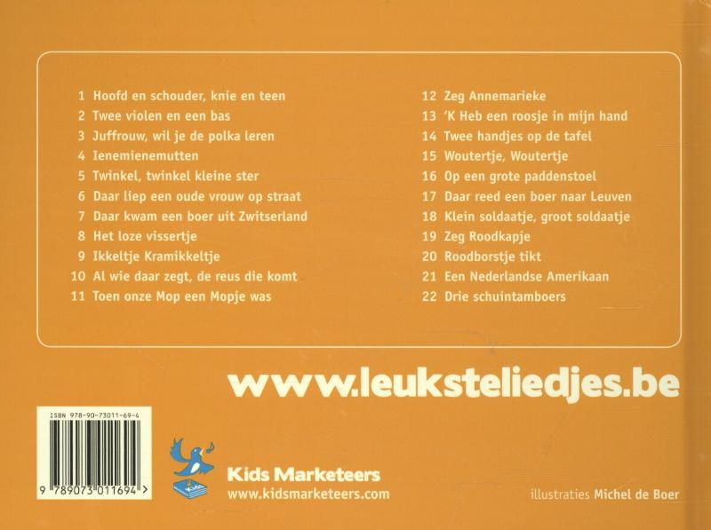 De leukste kinderliedjes 2 achterkant