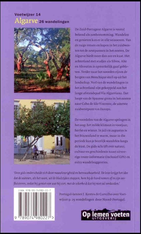 Voetwijzer 14 / Algarve / Voetwijzer / 14 achterkant