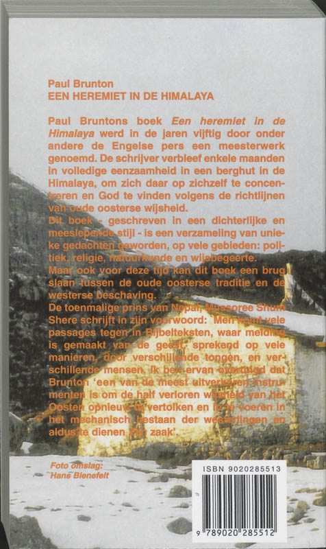 Heremiet In De Himalaya achterkant