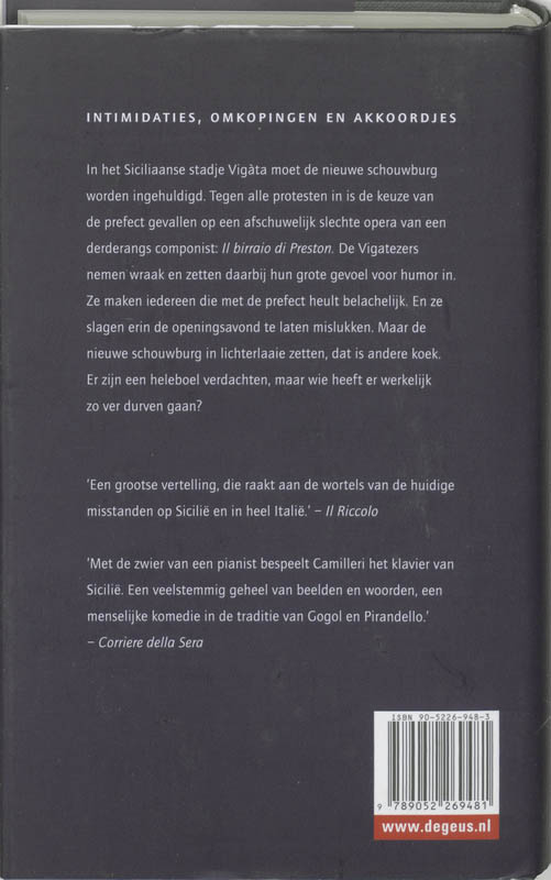 De Siciliaanse Opera achterkant