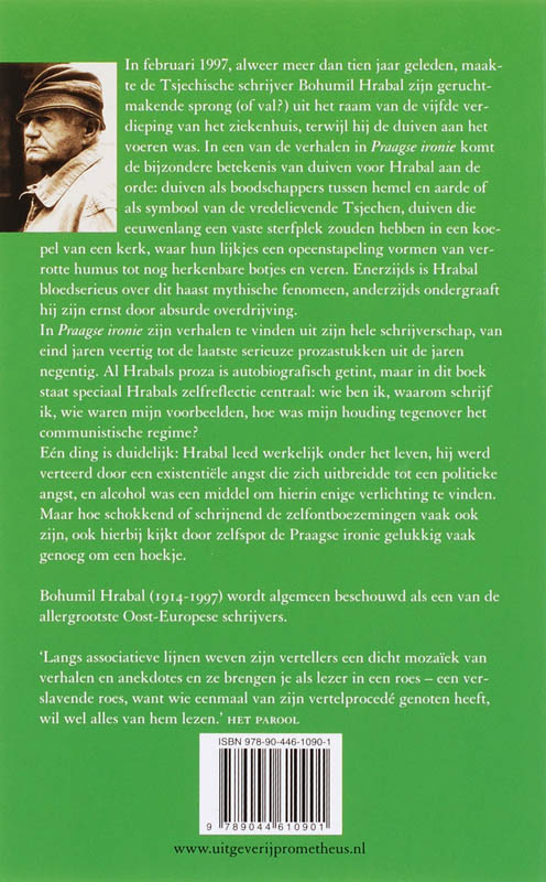 Praagse ironie achterkant