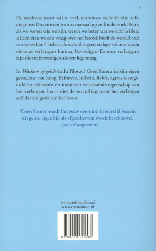 Wachten op geluk achterkant