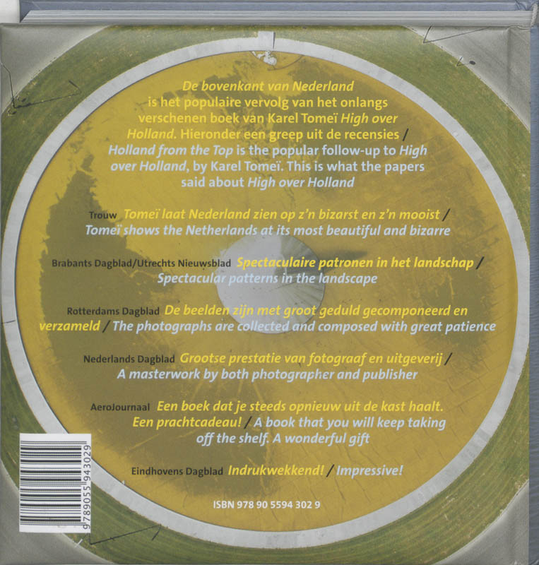 De bovenkant van Nederland ; Holland from the top 1 achterkant