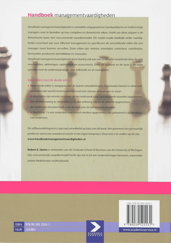 Handboek Managementvaardigheden achterkant