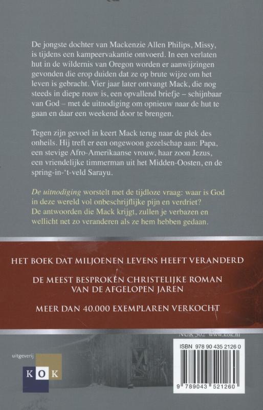 De uitnodiging achterkant