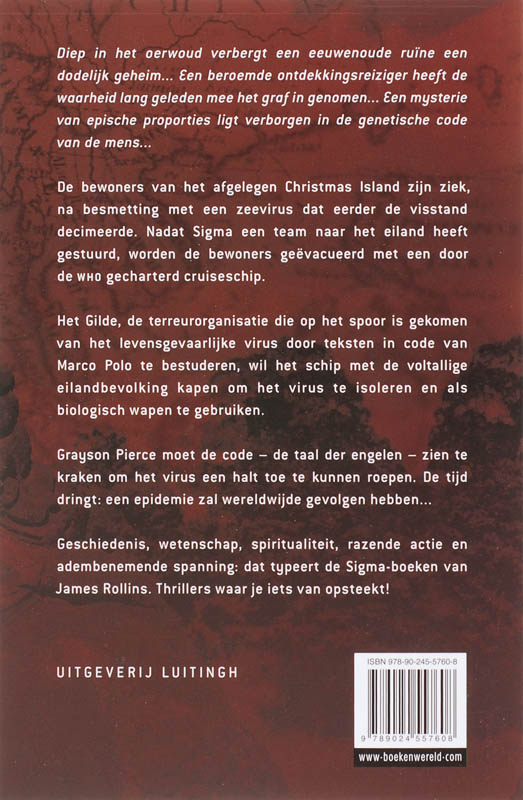 Taal der engelen / Sigma Force achterkant