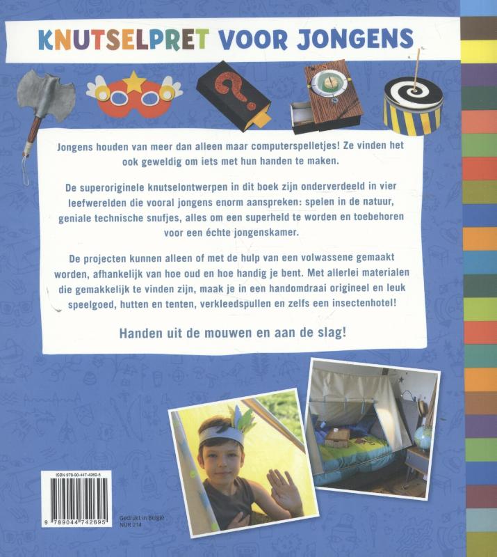 Knutselpret voor jongens achterkant