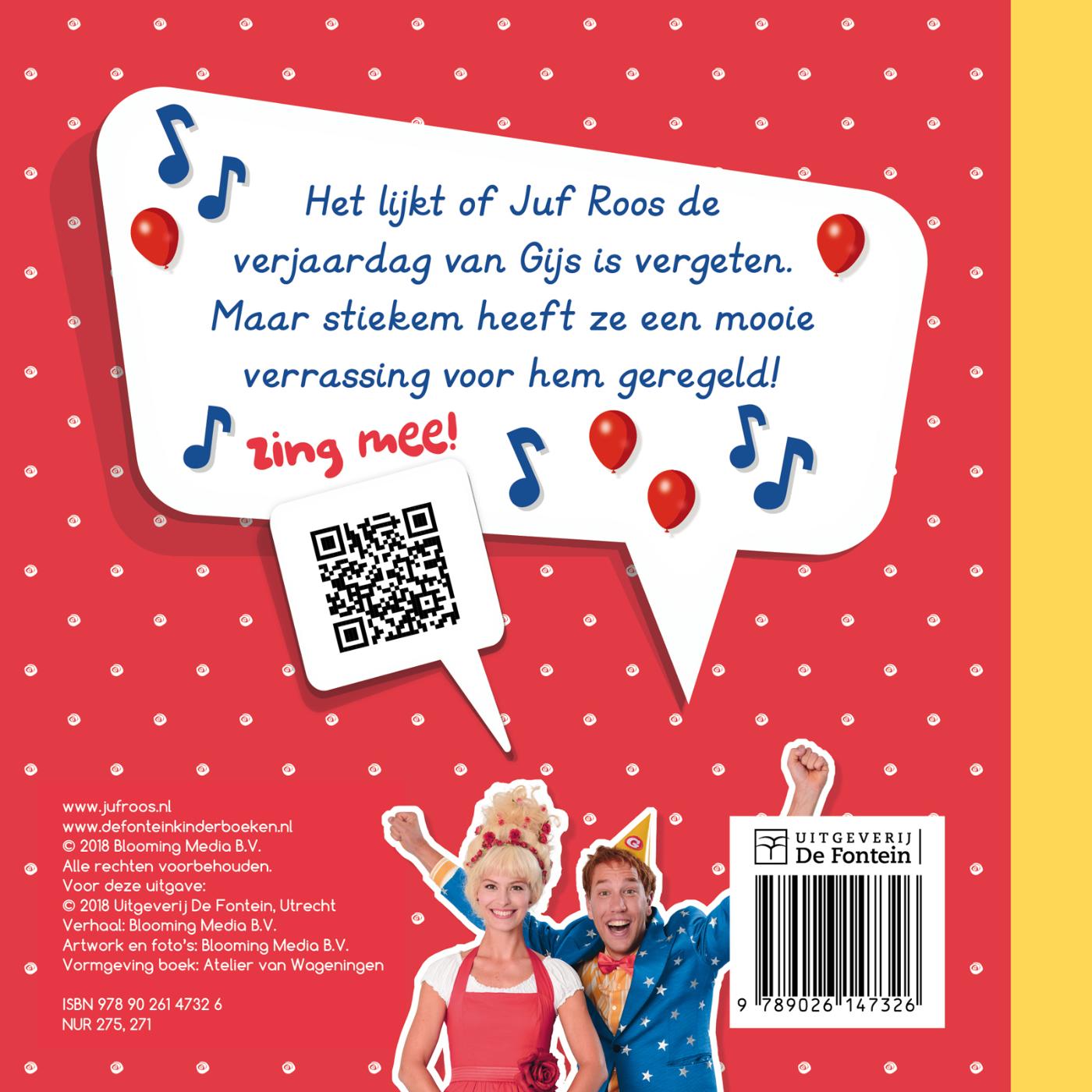 Verjaardag / Juf Roos achterkant