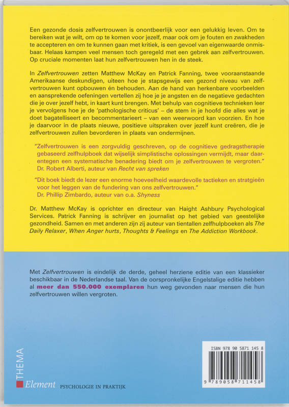 Zelfvertrouwen achterkant