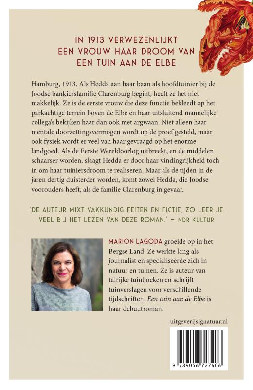 Een tuin aan de Elbe achterkant