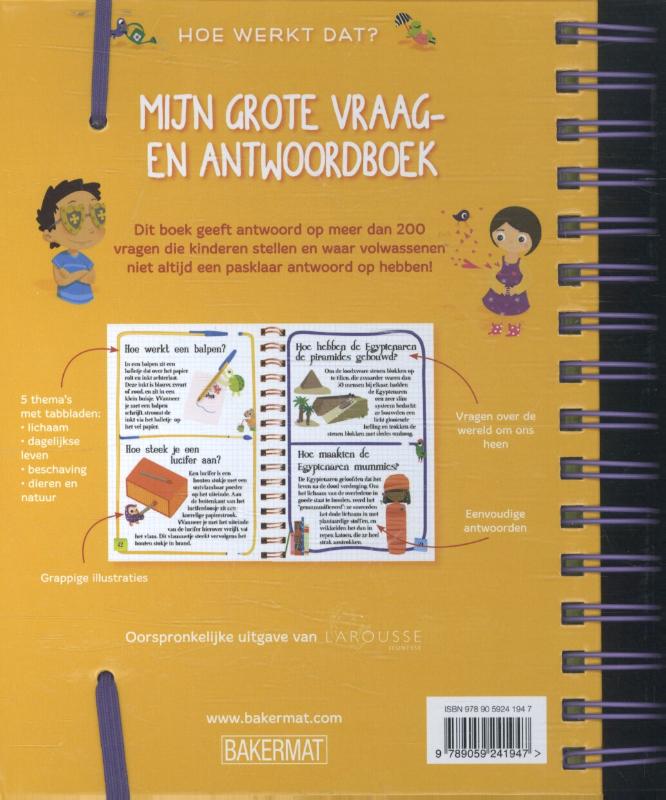 Hoe maak je dat? / Mijn grote vraag en antwoordboek achterkant
