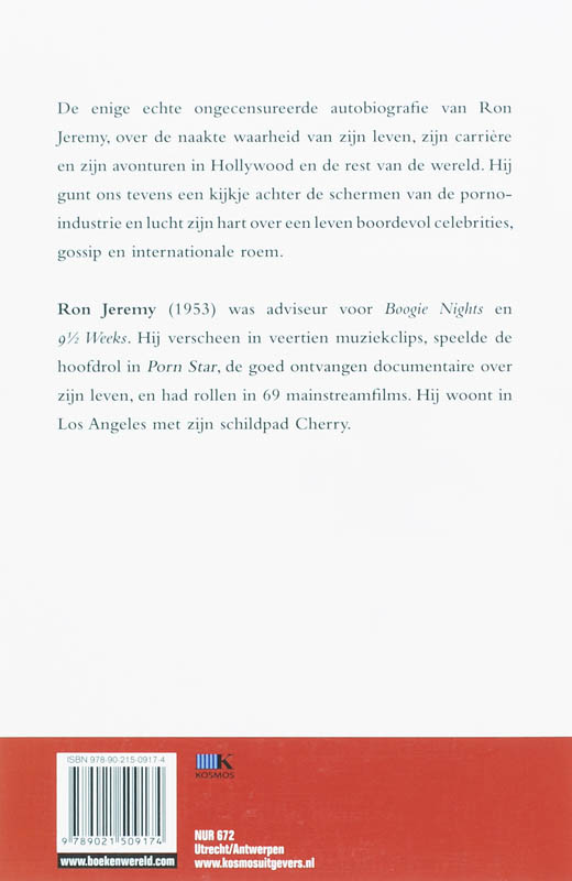 Ron Jeremy in woord en daad achterkant