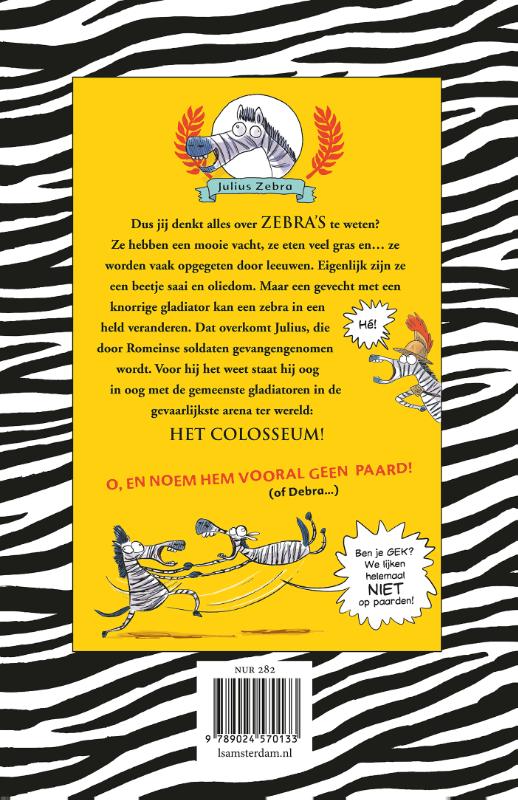 Rollebollen met de Romeinen / Julius Zebra / 1 achterkant