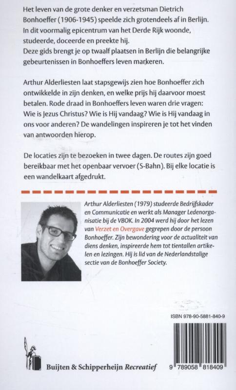 Wandelen door Bonhoeffers gedachtegoed achterkant