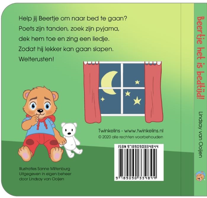 Beertje het is bedtijd! achterkant
