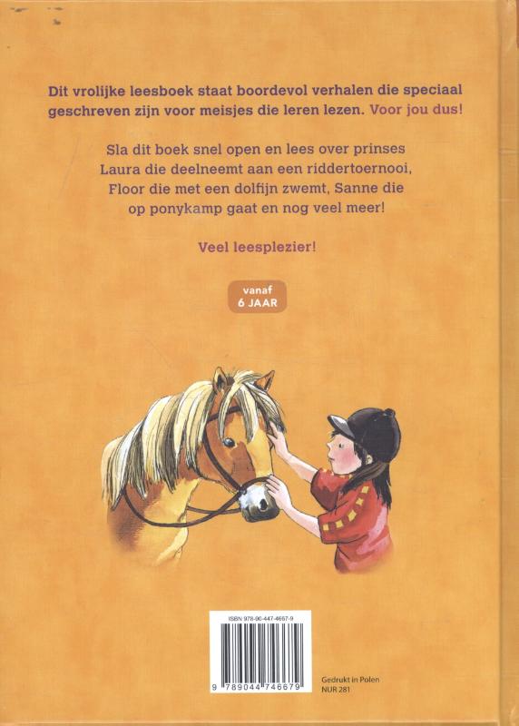 Allereerste leesboek voor meisjes achterkant